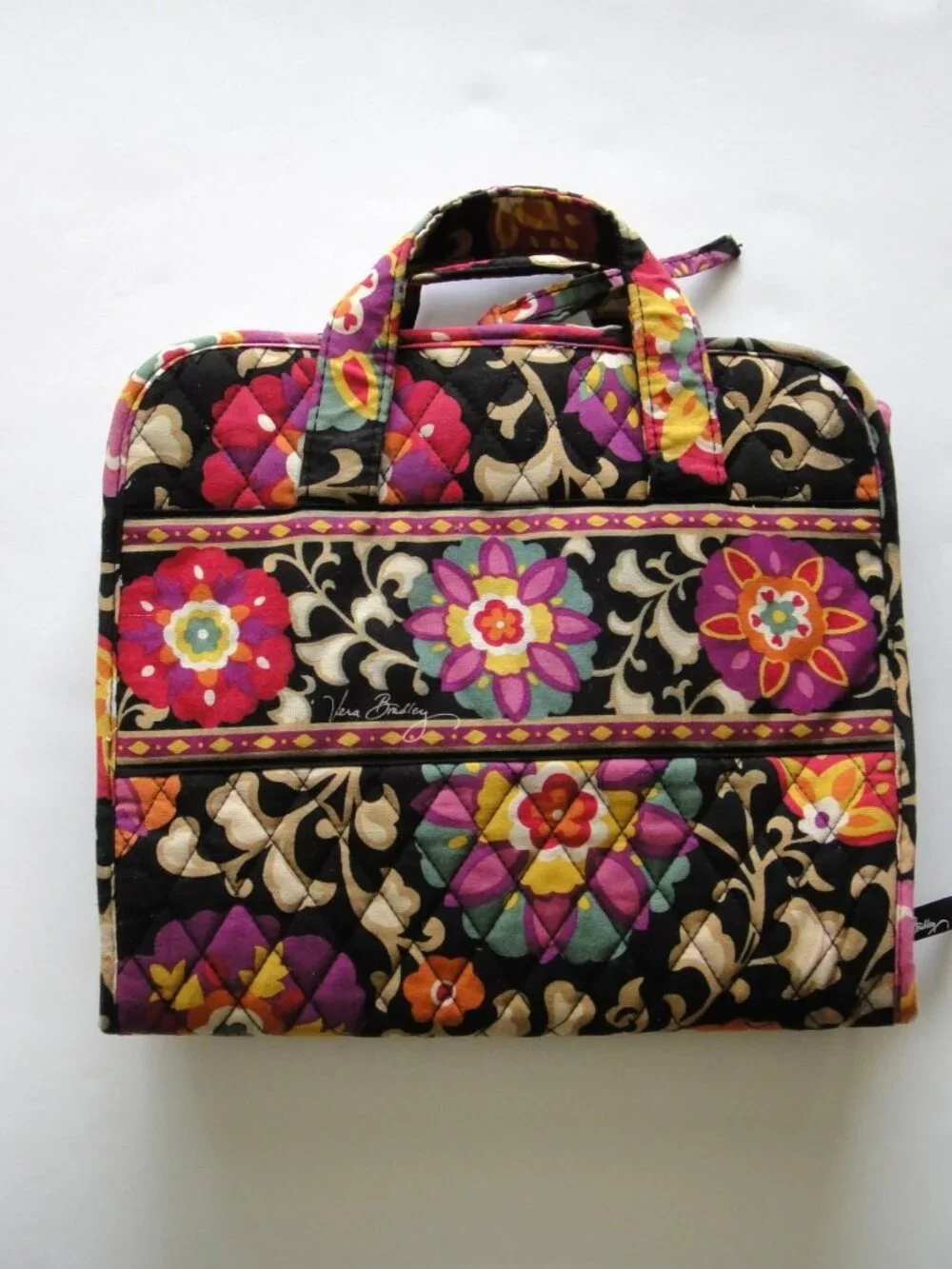 Vera Bradley Hanging Travel Organizer Suzani Toiletry Makeup Jewelry Craft Bag